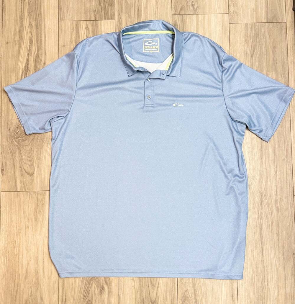 Drake Clothing Company Men's 3XL Blue Polo Shirt